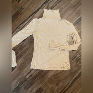 Beige turtleneck